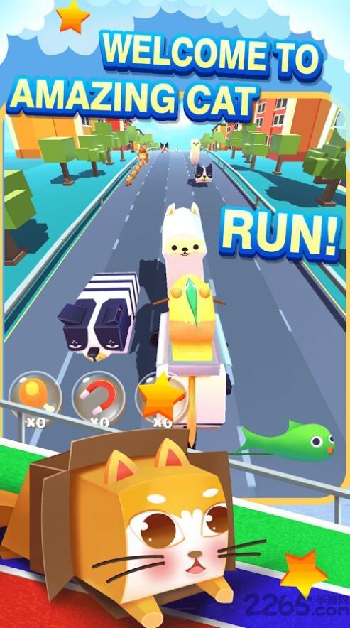 神喵逃亡内购破解版(amazingcatrun)下载,神喵逃亡,动作游戏,跑酷游戏